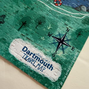 Dartmouth 500 Piece Jigsaw Puzzle – Travel Map