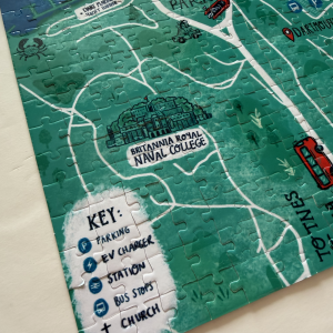 Dartmouth 500 Piece Jigsaw Puzzle – Travel Map