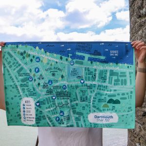 Town Map Tea Towel