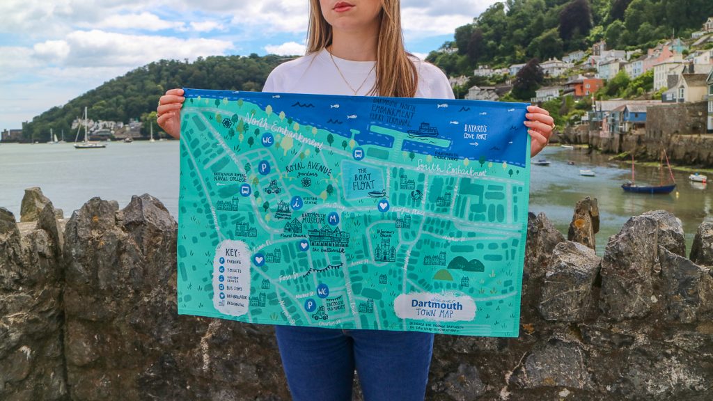 Town Map Tea Towel
